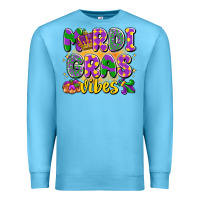 Ocean Blue mardi gras vibes Premium Sweatshirt - LillyAllenDesigns