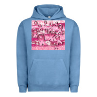 Pigment Pebble Blue ribbon Urban Hoodie - CowGirlArtShop