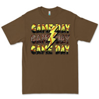 Cacao game day game day softball lightning bolt Premium Tee - Zillion Design Studio