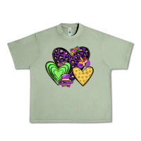 Oil Green hearts mardi gras Urban Heavy Tee - JahusDesignShop