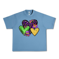 Pebble Blue hearts mardi gras Urban Heavy Tee - JahusDesignShop