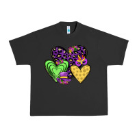 Pigment Black hearts mardi gras Urban Heavy Tee - JahusDesignShop