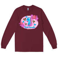 Burgundy back to school flowers first grade 3200x2400 Long Sleeve Tee - AdoDesignShop