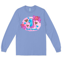 Colony Blue back to school flowers first grade 3200x2400 Long Sleeve Tee - AdoDesignShop
