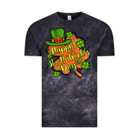 Cloud Black happy st patrick s day shamrock Vintage Tee - Artiststas