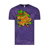 Cloud Purple happy st patrick s day shamrock Vintage Tee - Artiststas