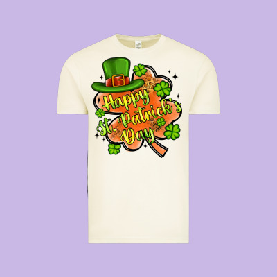 Happy St Patrick S Day Shamrock Vintage Tee Designed By Artiststas