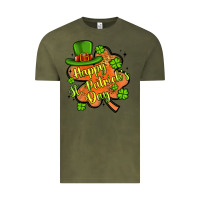 Vintage Olive happy st patrick s day shamrock Vintage Tee - Artiststas