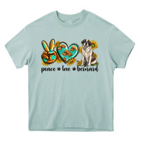 Arona peace love st. bernard Heavy Core Tee - texasbilliewilder