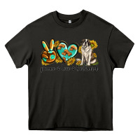 Asphalt peace love st. bernard Heavy Core Tee - texasbilliewilder