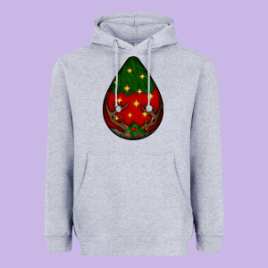 Christmas  Teardrop Heavyweight Hoodie Designed By Bundleandbundleshop