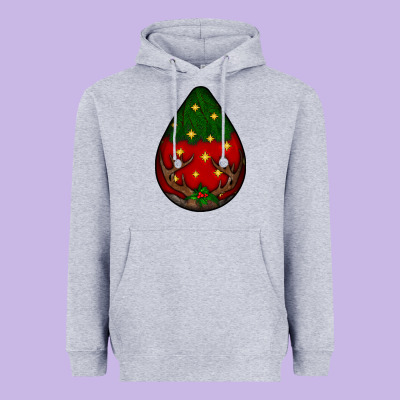 Christmas  Teardrop Heavyweight Hoodie Designed By Bundleandbundleshop