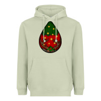 Matcha Christmas  teardrop Heavyweight Hoodie - BundleAndBundleShop