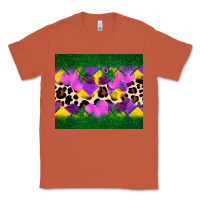 Copper mardi gras Leopard and heart Classic Tee - AdoDesignShop