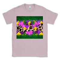 Lilac mardi gras Leopard and heart Classic Tee - AdoDesignShop