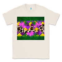 Natural mardi gras Leopard and heart Classic Tee - AdoDesignShop