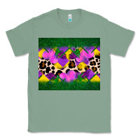 Sage mardi gras Leopard and heart Classic Tee - AdoDesignShop