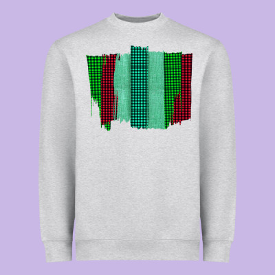 Green Red Western Farm Life Brush Stroke Heavyweight Sweatshirt Designed By Bettercallsaul