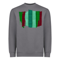 Storm Green Red Western Farm Life Brush Stroke Heavyweight Sweatshirt - Bettercallsaul
