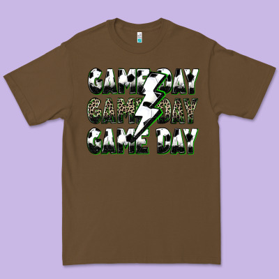Game Day Game Day Soccer Lightning Bolt Premium Tee Designed By Zillion Design Studio