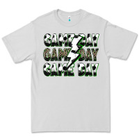 Dove Grey game day game day soccer lightning bolt Premium Tee - Zillion Design Studio