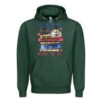 Sports Green between the pages of a book is lovely place to be Zipper Hoodie - MaliasSmallBusiness