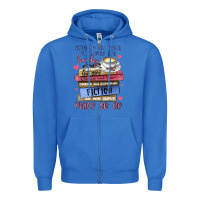 True Royal between the pages of a book is lovely place to be Zipper Hoodie - MaliasSmallBusiness