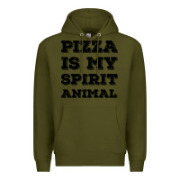 Army Green Pizza Is My Spirit Animal Premium Hoodie - Bettercallsaul