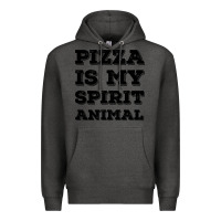 Charcoal Heather Pizza Is My Spirit Animal Premium Hoodie - Bettercallsaul