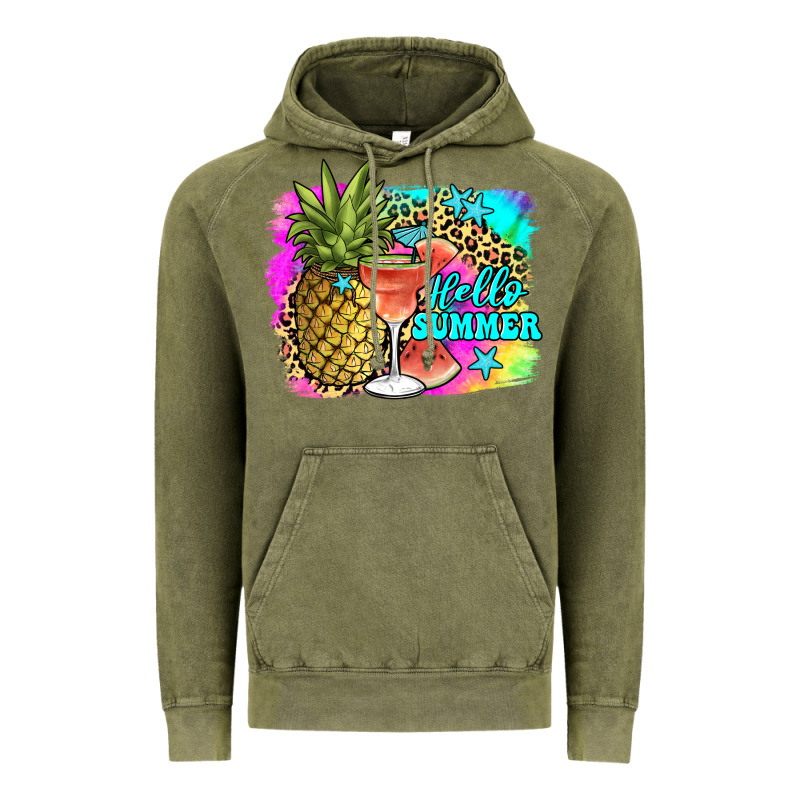 Hello Summer Vintage Hoodie by JahusDesignShop | Teevron