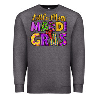 Charcoal Heather little miss mardi gras Premium Sweatshirt - LillyAllenDesigns