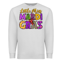 Dove Grey little miss mardi gras Premium Sweatshirt - LillyAllenDesigns