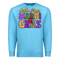Ocean Blue little miss mardi gras Premium Sweatshirt - LillyAllenDesigns