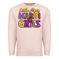 Pale Pink little miss mardi gras Premium Sweatshirt - LillyAllenDesigns