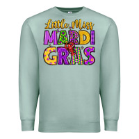 Seafoam little miss mardi gras Premium Sweatshirt - LillyAllenDesigns