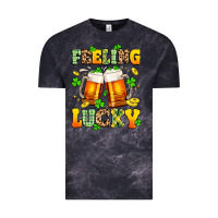 Cloud Black feeling lucky Vintage Tee - Artiststas