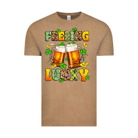 Vintage Coffee feeling lucky Vintage Tee - Artiststas