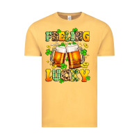 Vintage Mustard feeling lucky Vintage Tee - Artiststas