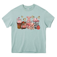 Arona pigs coffee cups Heavy Core Tee - texasbilliewilder