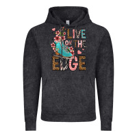 Vintage Black live on the edge ice skating Vintage Hoodie - FaDigitalArtStudio