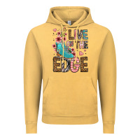 Vintage Mustard live on the edge ice skating Vintage Hoodie - FaDigitalArtStudio
