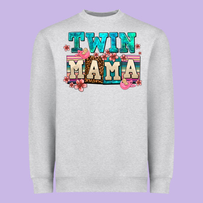 Twin Mama Heavyweight Sweatshirt Designed By Adodesignshop