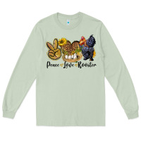 Matcha peace love rooster Long Sleeve Tee - LillyAllenDesigns