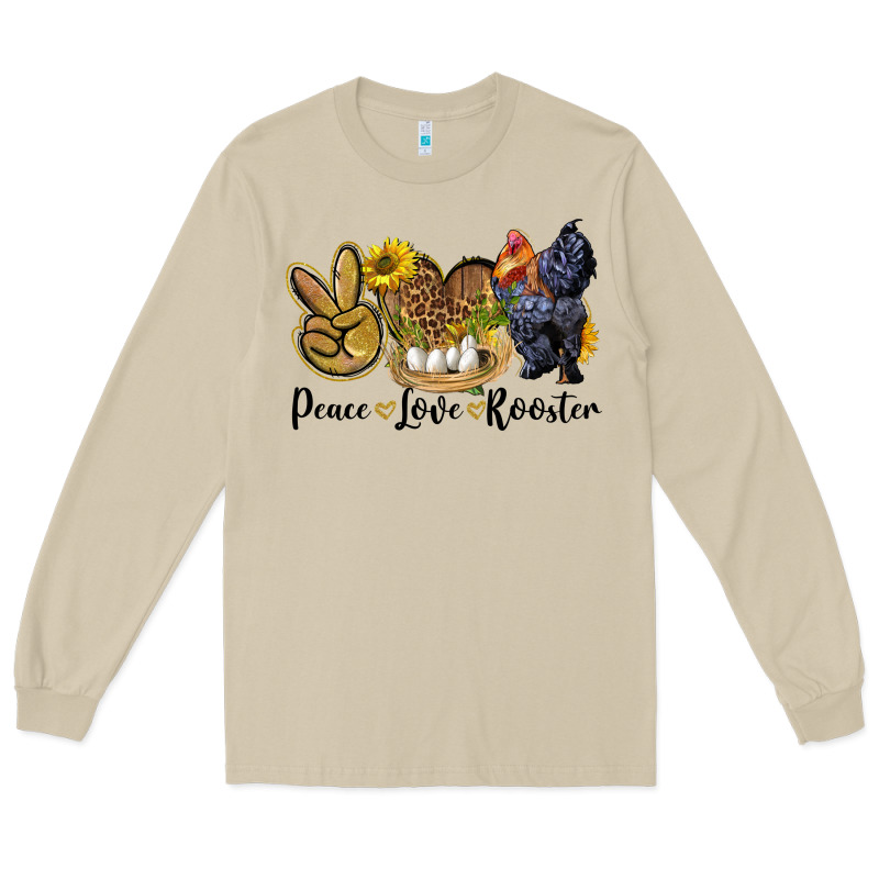 Peace Love Rooster Long Sleeve Tee by LillyAllenDesigns | Teevron