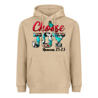 Mushroom Choose Joy Heavyweight Hoodie - BundleAndBundleShop