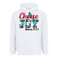 White Choose Joy Heavyweight Hoodie - BundleAndBundleShop