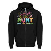 Black aunt loved kind beautiful Zipper Hoodie - MaliasSmallBusiness
