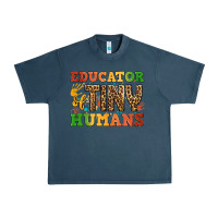 Midnight Navy educator of tiny humans Urban Heavy Tee - BundleAndBundleShop