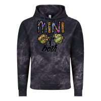 Cloud Black mini of both Vintage Hoodie - CowhideDigitalArt