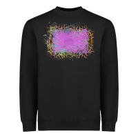 Black Old Leopard Purple Glitter Frame Heavyweight Sweatshirt - Bettercallsaul